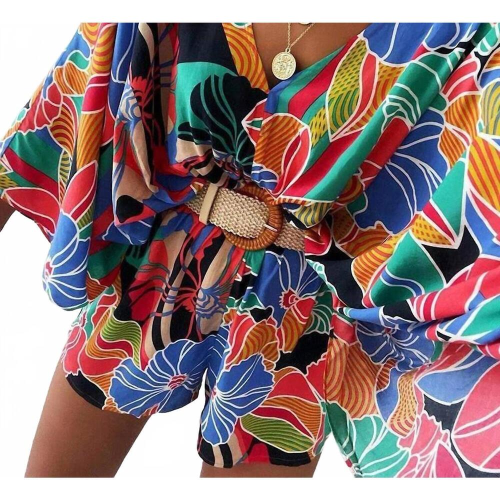 NEW MUNDEFEIS floral fling romper in multi